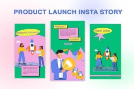 Product Launch Instagram Story Premiere Pro Template 44608644