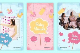 Premiere Pro Baby Shower Instagram Story 44626973