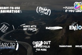 Cartoon Shape Titles | FCPX 24477469
