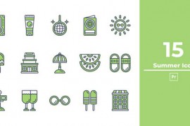 Summer Icon Premiere Pro 50381528