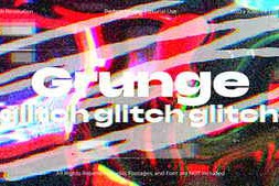 Free Download:Grunge Glitch Transitions Pack for After Effects 62734007