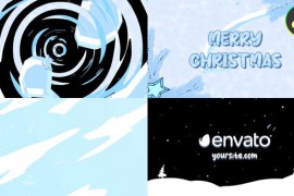 Christmas Night Logo Reveal for DaVinci Resolve 49264016