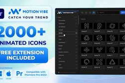Free Download:Animated Icons Pack | Free Extension for Premiere Pro Included 64360537