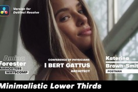 Minimalistic Lower Thirds | DaVinci Resolve 50173252