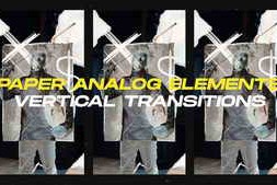 Free Download:Paper Analog Elements Vertical Transitions || After Effects 59946978