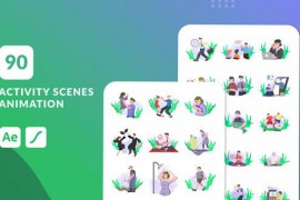 90 Activity Scenes Animation | After Effects 49791953