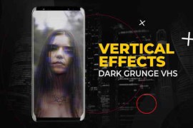 Free Download:Vertical Dark Grunge VHS Effects | After Effects 57277568