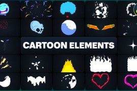 Cartoon Elements for DaVinci Resolve 50588908