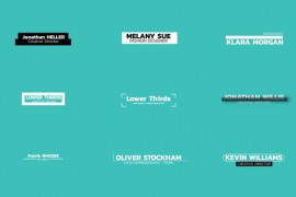 Minimal Lower Thirds | AE 51430845