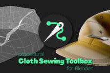 Free Download:Procedural Cloth Sewing Toolbox v0.35 For Blender