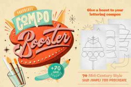 Free Download:CreativeMarket – CompoBooster Procreate Retro Brushes 5264611