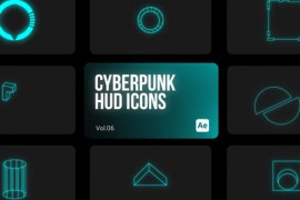 Cyberpunk HUD Icons 06 for After Effects 44112974