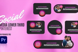 Social Media Lower Thirds Instagram - Premiere Pro 48886198