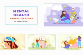 Cartoon Animation Scene of Characters and Mental Health 47865499