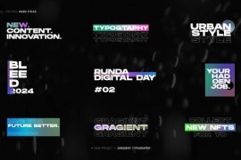 Gradient Typography || MOGRT 52787910