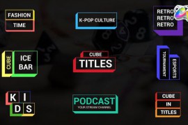 Cube Titles for FCPX 47795033