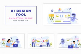 AI Designing Tool Vector Character Animation Scene 47276872