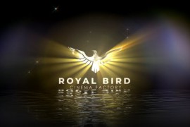 Cinematic Logo Rises Over Water 46189659