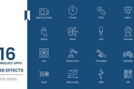 Technology Apps Line icons Pack 45046878