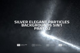 Silver Elegant Particles Backgrounds 5in1 Part 02 48092813