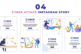 Animated Cybersecurity Incident Cartoon Instagram Story 48058894