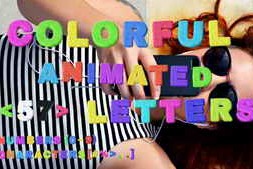 Free Download:Colorful Animated Letters 59159882