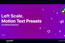 Left Scale Motion Text Presets Vol. 10 for DaVinci Resolve 47355603