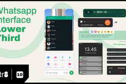 Free Download:Whatsapp Interface Lower Third 60035299
