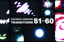 Colorful Cartoon Transitions for After Effects 50917534