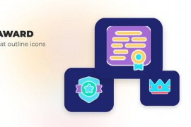 Award - Flat Outline Icons 45842823