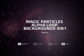 Magic Particles Alpha Loop Backgrounds 3in1 Part02 36963715