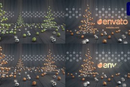 Gold Christmas Logo for Premiere Pro 48823594