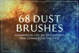 68 Dust Brushes Collection for Photoshop