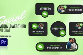 Social Media Lower Thirds WeChat - Premiere Pro 48886765