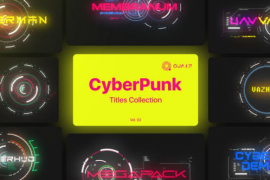 Cyberpunk Motion Titles Vol. 02 45344840