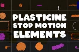 Plasticine Stop Motion Elements | Premiere Pro MOGRT 45654242