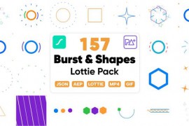 157 Bursts & Shapes Lottie Pack 47706880