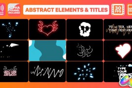 Flash FX Abstract Elements And Titles | FCPX 24269409