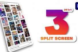 Vertical Multiscreen - 3 Split Screen 43708059