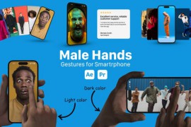 Male Hand Gesture for Smartphones 51691929