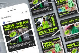 Happy New Year Instagram Promo Post For Premiere Pro 42354868