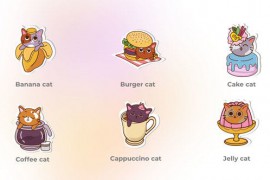 Cat Stickers Illustration - Stonepictures Set of Mini Concepts 46749823