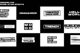 Typography Titles 1.0 | After Effects 43833583