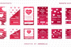 Happy Valentines Day 6 Stories + Posts 43182241