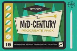 Retrosupply – The Mid-Century Brush Pack for Procreate