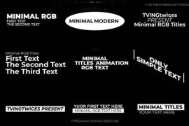 Minimal RGB Titles 0.0 | MOGRT 51863436