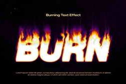 Free Download:Burning Text Effect 63915520