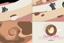 Coffee Shop Quick Logo Opener for DaVinci Resolve 48012684