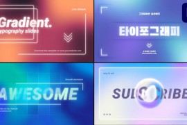 Gradients Typography | Premiere Pro MOGRT 50957651
