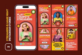 Streamers & Game Night Instagram Stories MOGRT 51691831